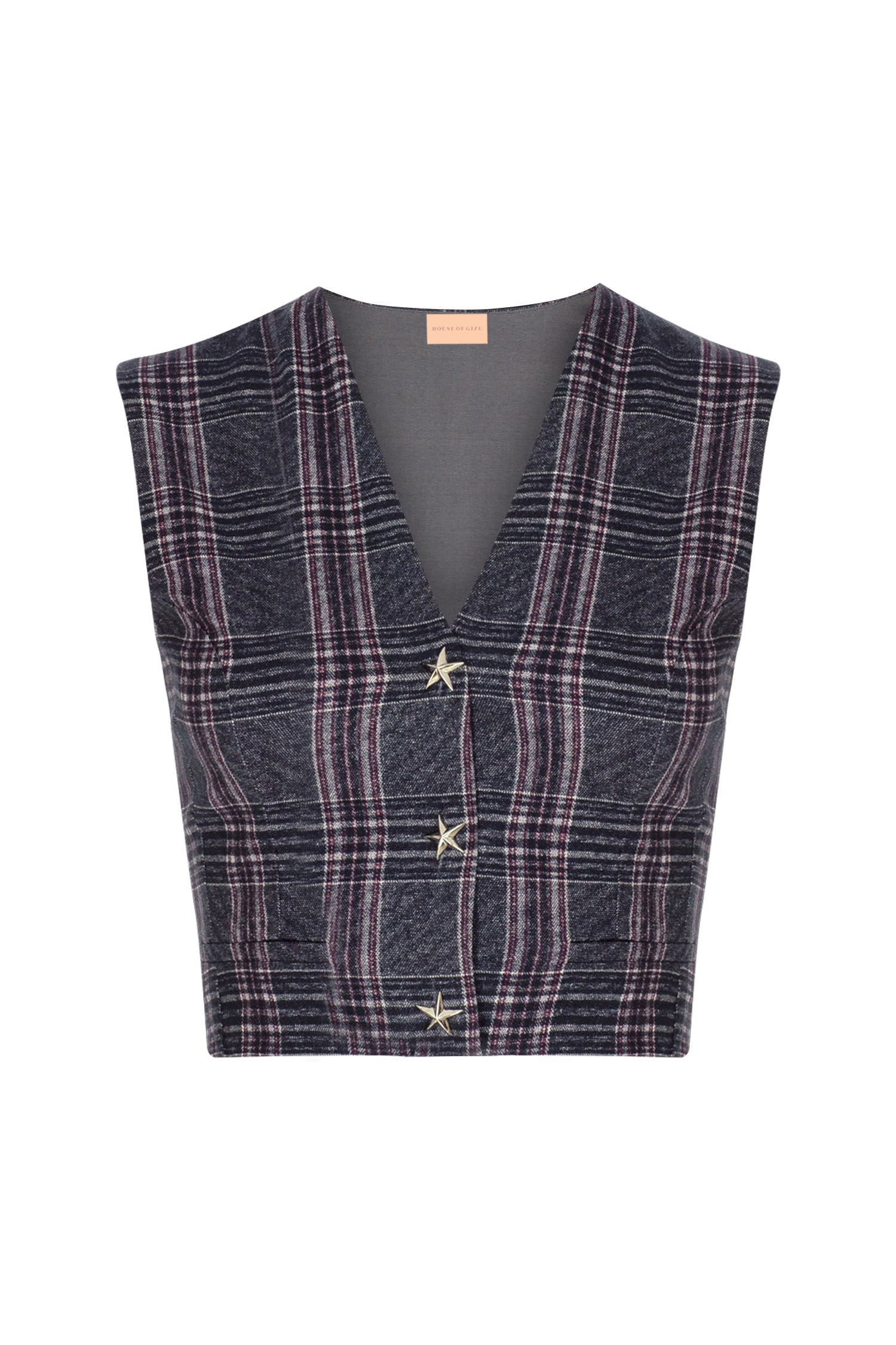 Milano Vest in Raisin