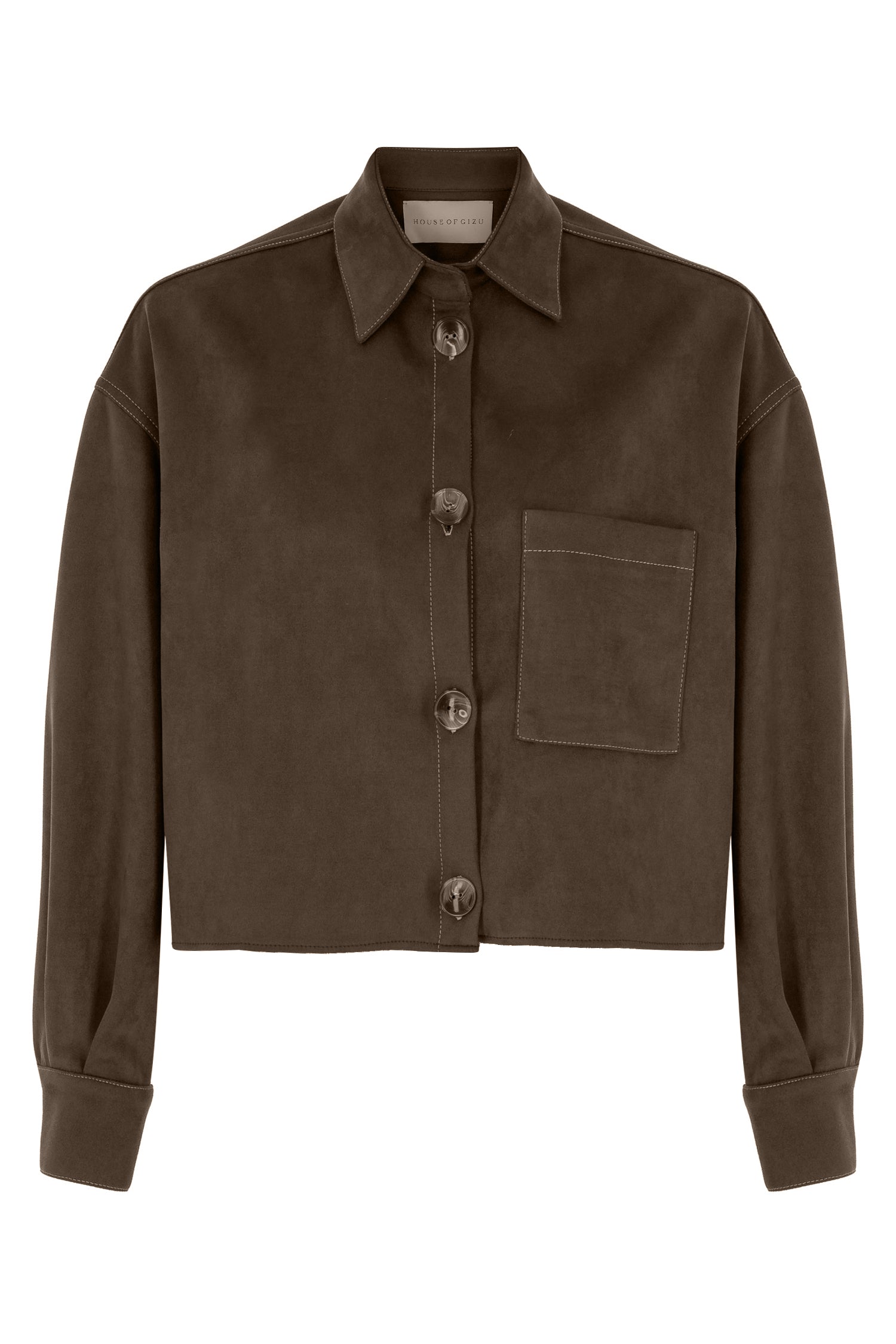 Blake Overshirt in Dark Dark Smoke