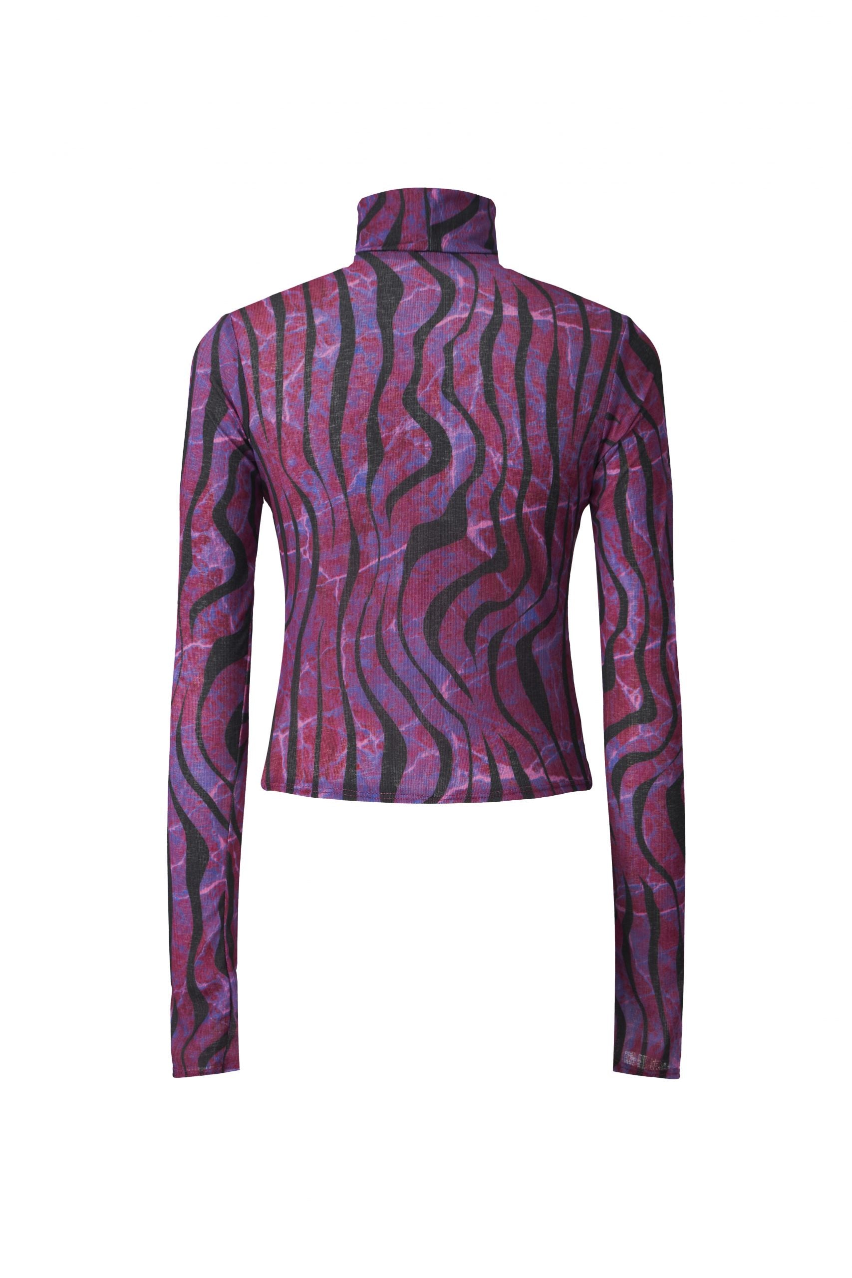 Alaia Top in Pink Lines